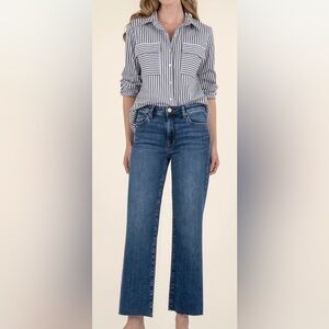 NWT Kut From The Kloth Charlotte High Rise Wide Leg Sz 6